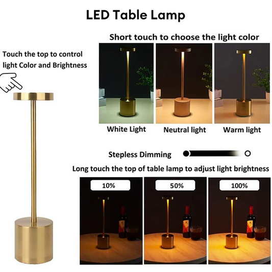 GlowEase|  3-Color Bedside Lamp