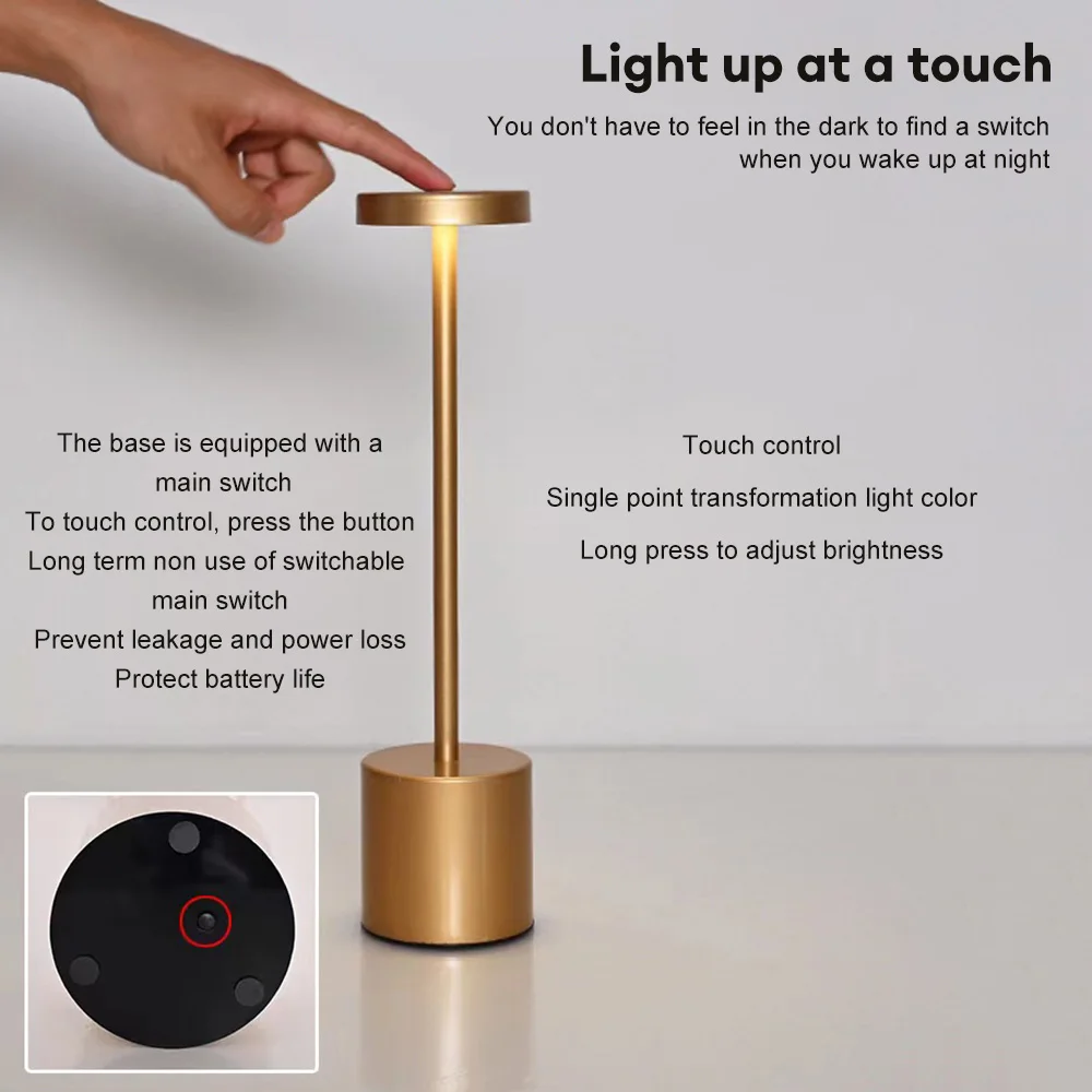 GlowEase|  3-Color Bedside Lamp